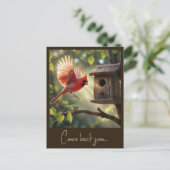 CARTE POSTALE " CARDINAL ROUGE " (Debout devant)