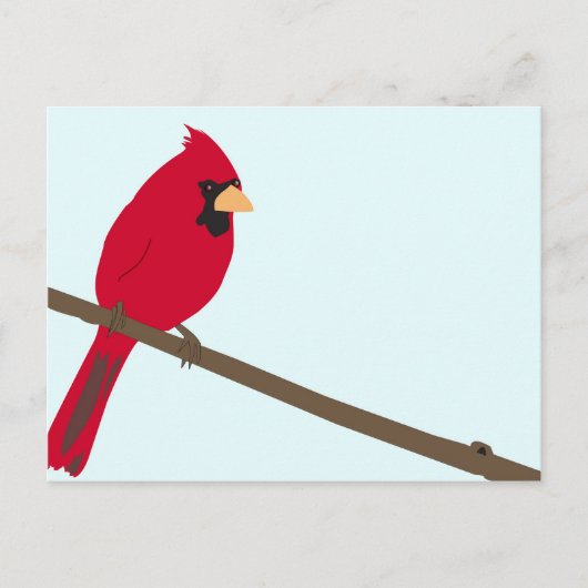 Carte Postale Cardinal rouge (Devant)