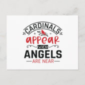 Carte Postale Cardinals Appear When Angels Are Near (Devant)