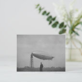 Carte Postale Cardington, Airship R100 sur mât d'amarrage (Debout devant)