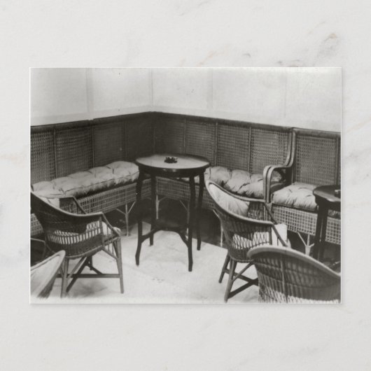 Carte Postale Cardington, Airship R101, Fumoir (Devant)