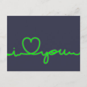 Carte Postale Cardiogramme postal Je vous aime