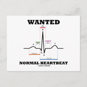 Carte Postale Cardiologie normale Recherchée (électrocardiogramm