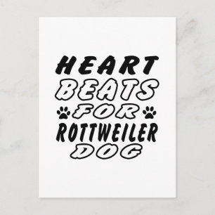 Carte Postale Cardiologie pour Rottweiler
