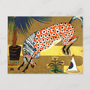 Carte Postale Cardoso - Cheval Clown Salamandra