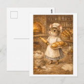 Carte Postale Career Mouse as Baker (Devant / Derrière)