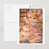 Carte Postale Career Mouse as Cake Decorator (Devant / Derrière)