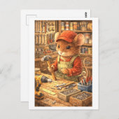 Carte Postale Career Mouse at Hardware Store (Devant / Derrière)