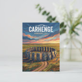 Carte Postale Carhenge États-Unis (Debout devant)
