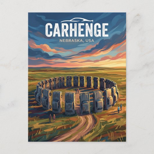 Carte Postale Carhenge États-Unis (Devant)