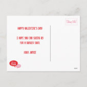 Carte postale Carhop Retro Drive-In Valentine (Dos)