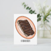 Carte Postale Caricature à côtes courtes (Debout devant)