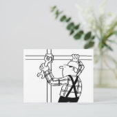 Carte Postale Caricature à échafaudage et à échafaudage (Debout devant)