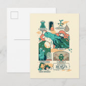Carte Postale Caricature Bêtes fantastiques Scènes (Devant / Derrière)