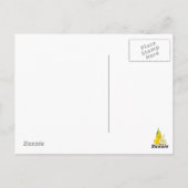 Carte Postale Caricature colorée pour poulet d'anniversaire (Dos)