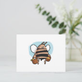 Carte Postale Caricature d'abeille (Debout devant)