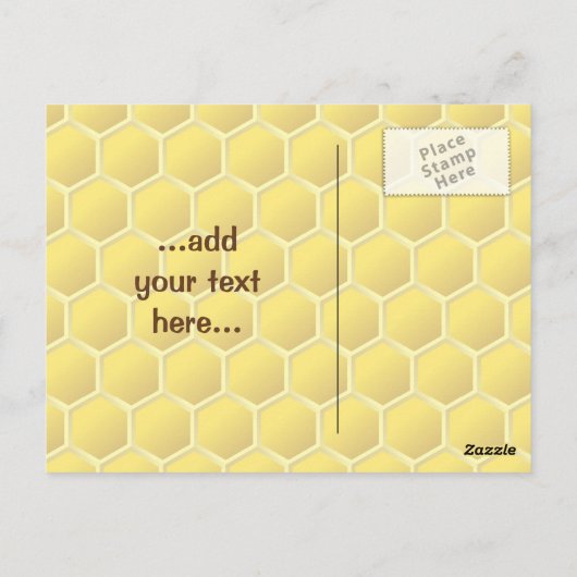 Carte Postale Caricature d'abeilles (Dos)