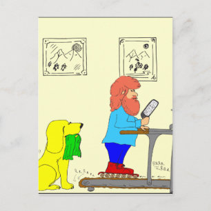 Carte Postale Caricature de 364 patins pour exercice