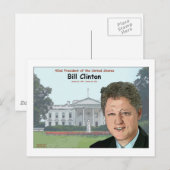 Carte Postale Caricature de Bill Clinton (Devant / Derrière)
