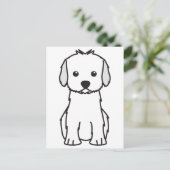 Carte Postale Caricature de chien Cockapoo (Debout devant)