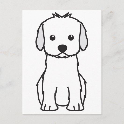 Carte Postale Caricature de chien Cockapoo (Devant)