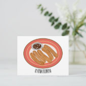 Carte Postale Caricature de Churro (Debout devant)