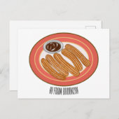 Carte Postale Caricature de Churro (Devant / Derrière)