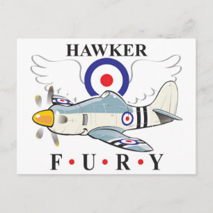Carte Postale caricature de furie