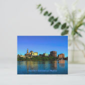 Carte Postale Caricature de Hartford Connecticut Skyline (Debout devant)
