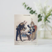 Carte Postale caricature de Kaiser Wilhelm de la Prusse (Debout devant)