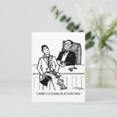 Carte Postale Caricature de lapin 2647 (Debout devant)