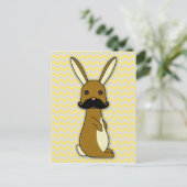 Carte Postale Caricature de lapin mignon (Debout devant)