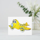 Carte Postale Caricature de l'avion (Debout devant)