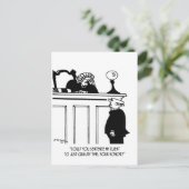 Carte Postale Caricature de l'avocat 5298 (Debout devant)