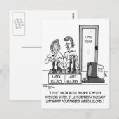 Carte Postale Caricature de l'hôpital 1830 (Devant / Derrière)