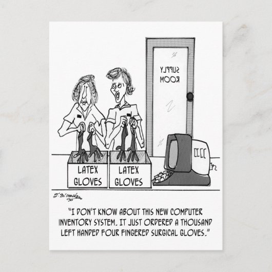 Carte Postale Caricature de l'hôpital 1830 (Devant)