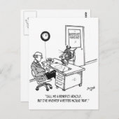 Carte Postale Caricature de l'inventeur 1932 (Devant / Derrière)