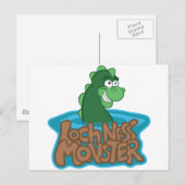 Carte Postale Caricature de Loch Ness Monster (Devant / Derrière)