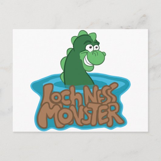 Carte Postale Caricature de Loch Ness Monster (Devant)