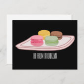 Carte Postale Caricature de Macaron (Devant / Derrière)