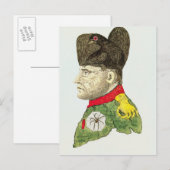 Carte Postale Caricature de Napoléon Bonaparte (Devant / Derrière)