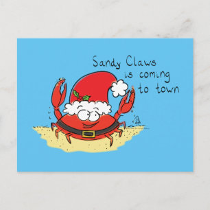 Carte Postale Caricature de Noël de Noël de Noël amusant Père No