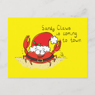 Carte Postale Caricature de Noël de Noël de Noël amusant Père No