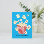 Carte Postale Caricature de pop-corn drôles (Debout devant)
