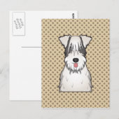 Carte Postale Caricature de Sealyham Terrier (Devant / Derrière)