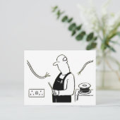 Carte Postale Caricature de services électriques électricien (Debout devant)