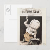 Carte Postale Caricature de Victor Hugo (Devant / Derrière)