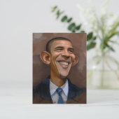 Carte Postale Caricature d'Obama (Debout devant)