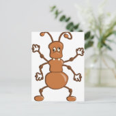 Carte Postale Caricature drôle de la fourmi (Debout devant)