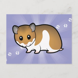 Carte Postale Caricature du Hamster syrien